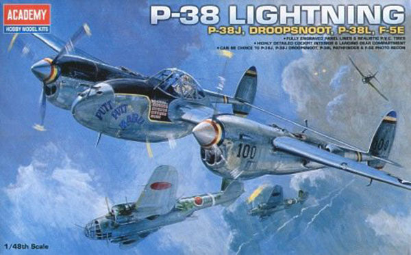 Academy 1:48 P-38 Droopsnoot P38L F-5E