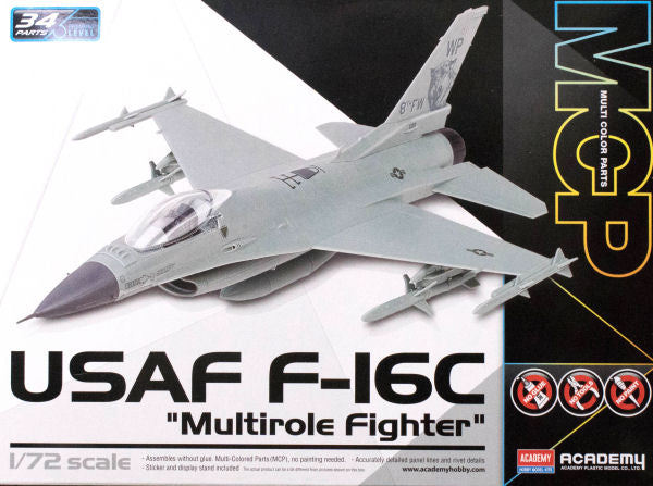 Academy 1:72 USAF F-16C Multirole Fighter