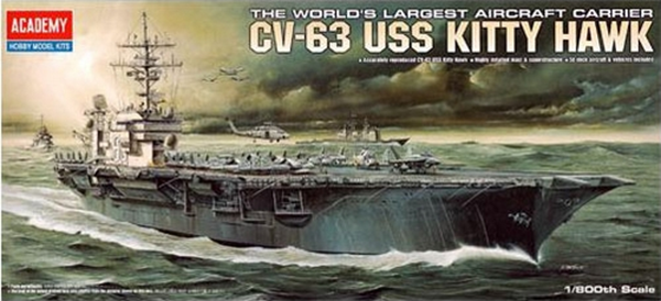 Academy 1:800 CV-63 USS Kitty Hawk