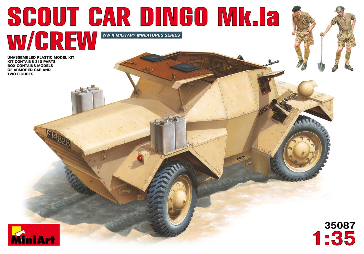 Miniart 1:35 British Scout Car Dingo MK1a w/Crew