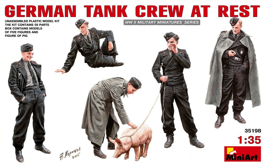 Miniart 1:35 German Tank Crew - At Rest