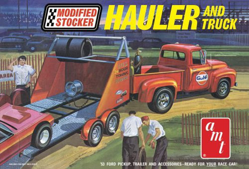 AMT 1:25 '53 Ford Pickup Mod Gulf Modified Stockcar Hauler