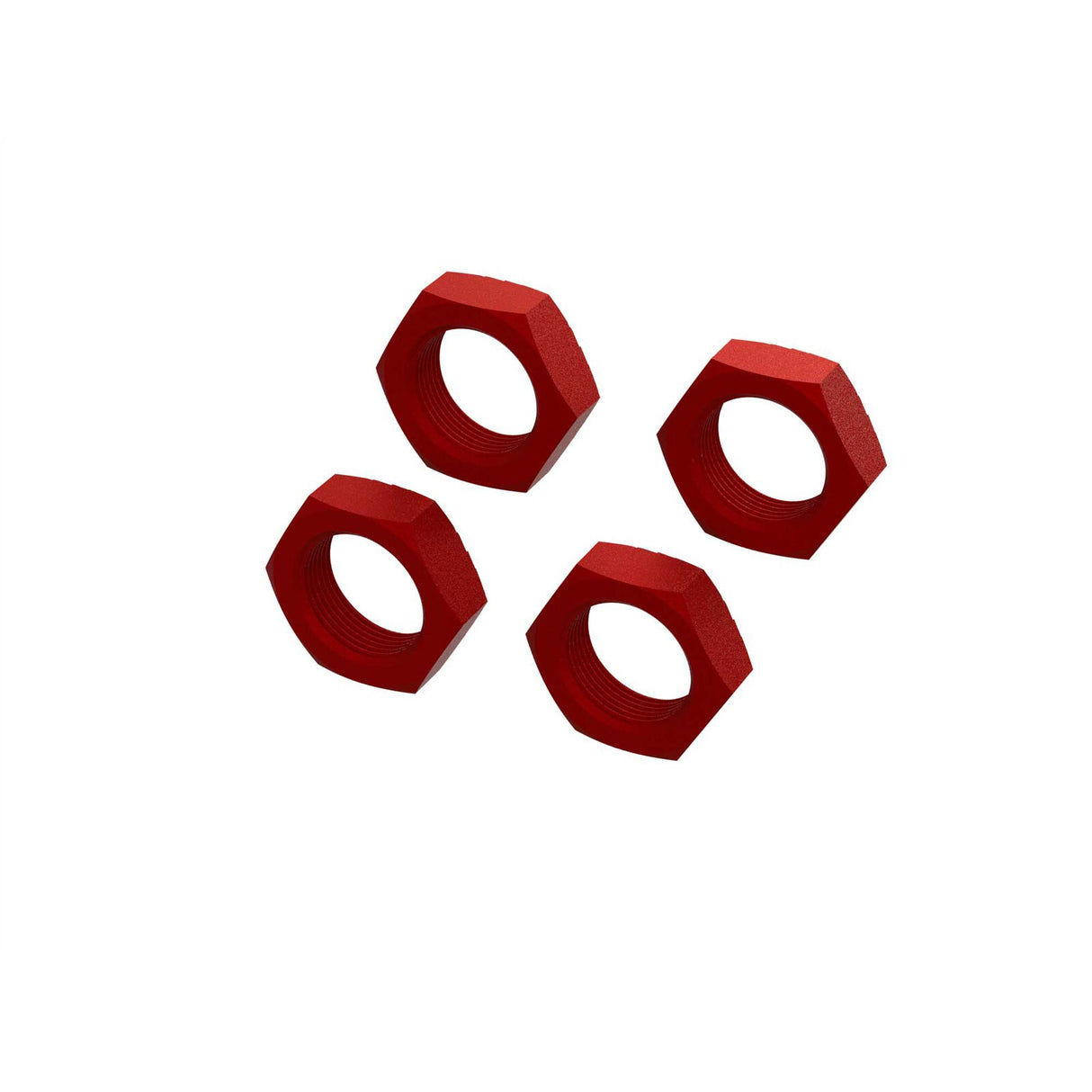 Aluminum Wheel Nut 24mm (Red) (4) 8S Kraton by ARRMA
