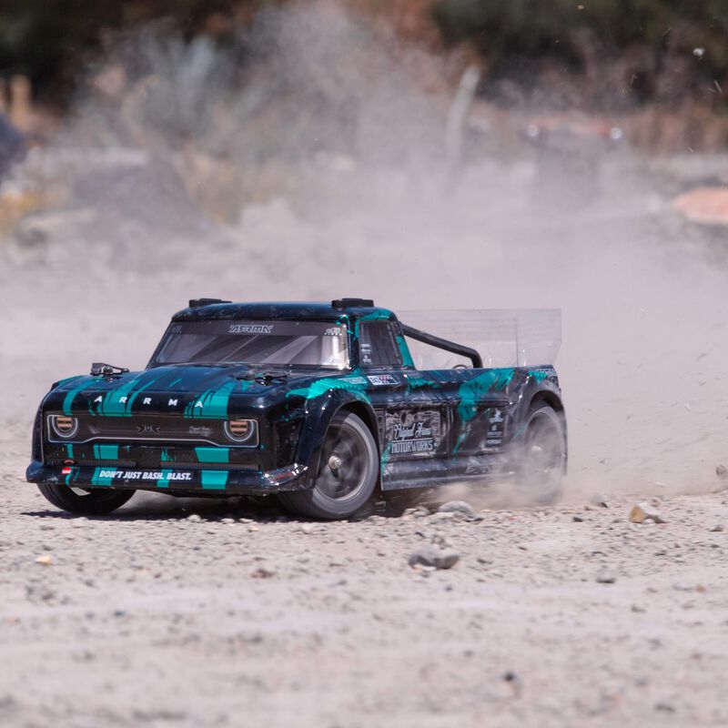 Arrma 1/8 INFRACTION 4X4 3S BLX Resto-Mod Truck Black/Teal