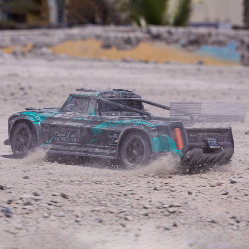 Arrma 1/8 INFRACTION 4X4 3S BLX Resto-Mod Truck Black/Teal