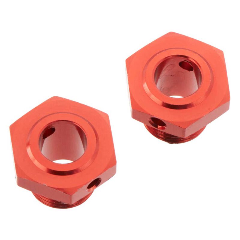 AR310447 Wheel Hex Aluminum 17mm/13.6mm Red (2) by ARRMA