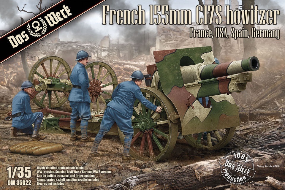Das Werk 1:35 French 155mm C17S Howitzer