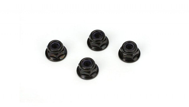 ECX 4mm Flanged Wheel Nuts (4)