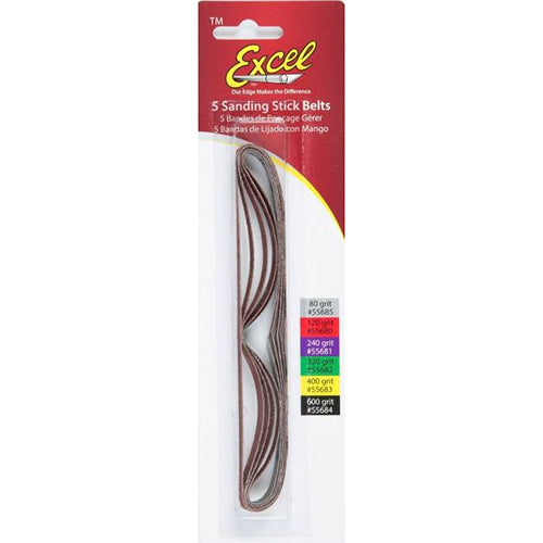 Excel 5 Assorted Spare Belts