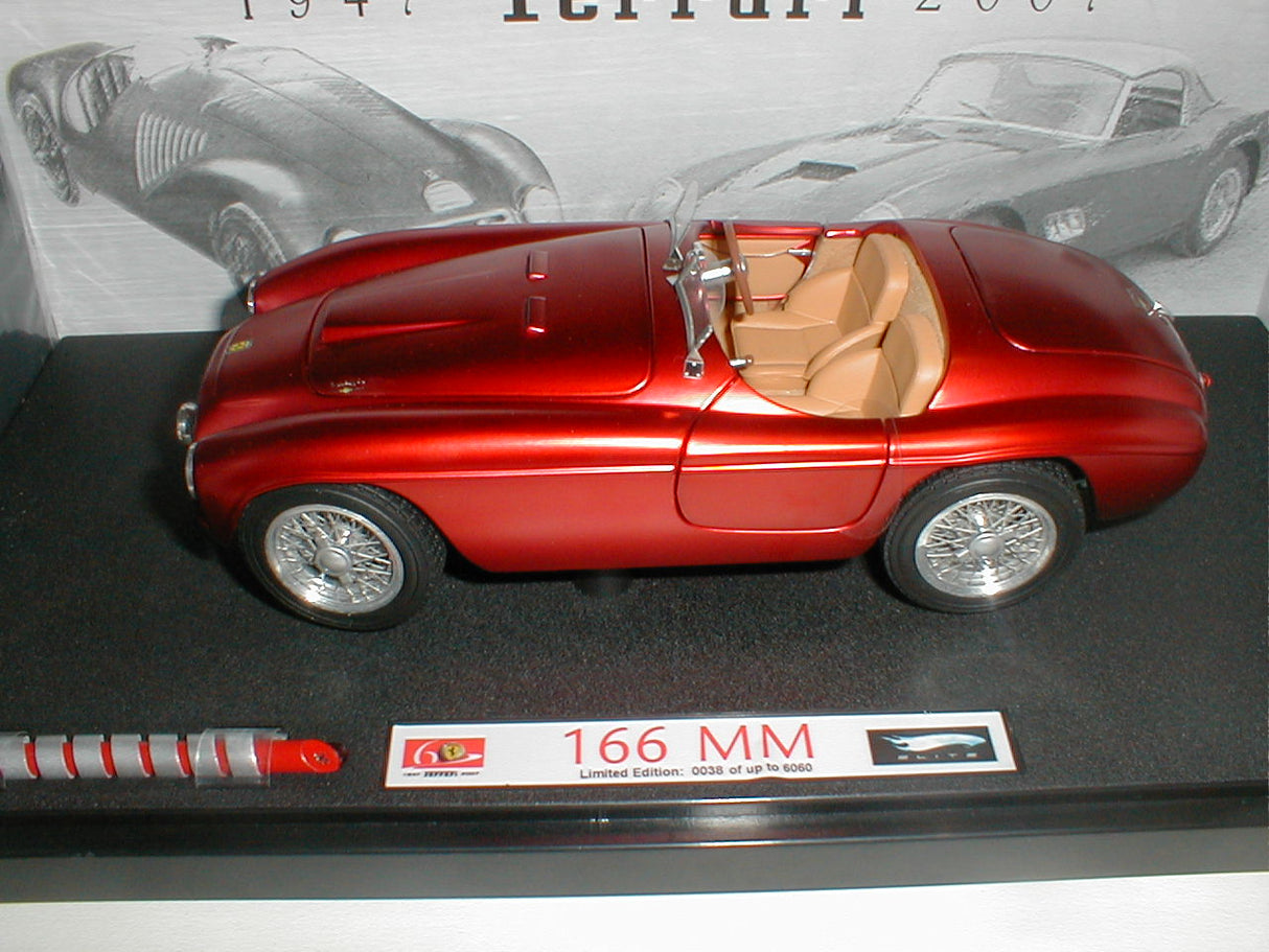 HW 1:18 Elite Ferrari 166MM 60th Ann.