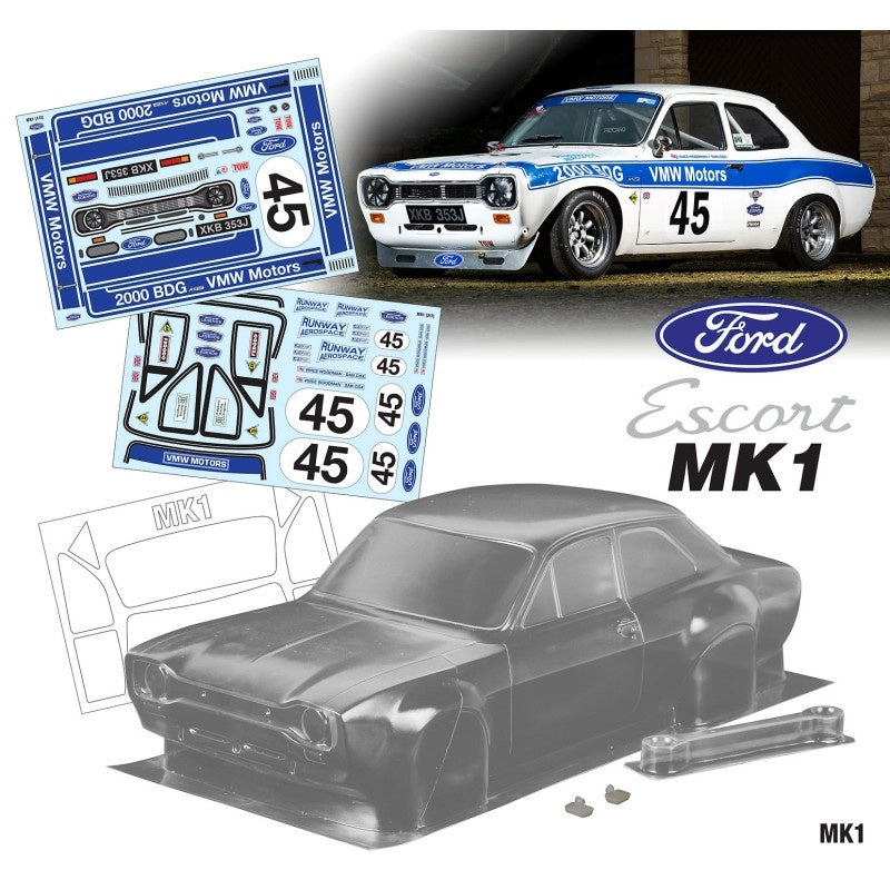 Team C 1:10 Ford Escort MK1 190mm VMW Decal Sheet