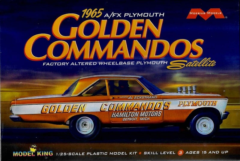 Moebius 1:25 1965 Plymouth Satellite A/FX Golden Commandos