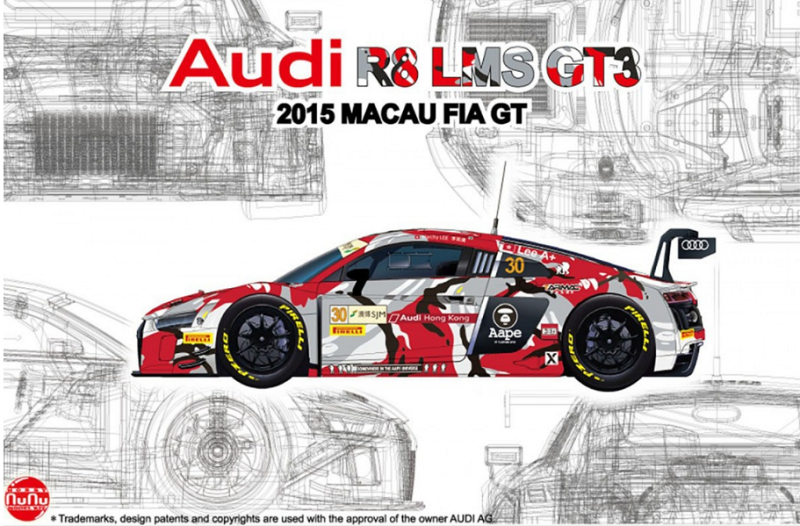 NuNu 1:24 Audi Hong Kong R8 2015 Macau GT