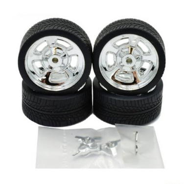 Pegasus 1:24 "Schuey's" Rims w/Tyres Chrome Rims