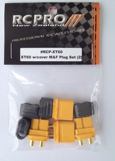 RC Pro XT60 Plugs with covers 2 pair