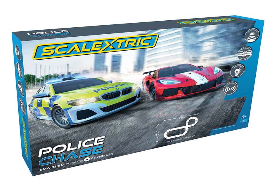 Scalextric UK Police Chase Slot Car Set