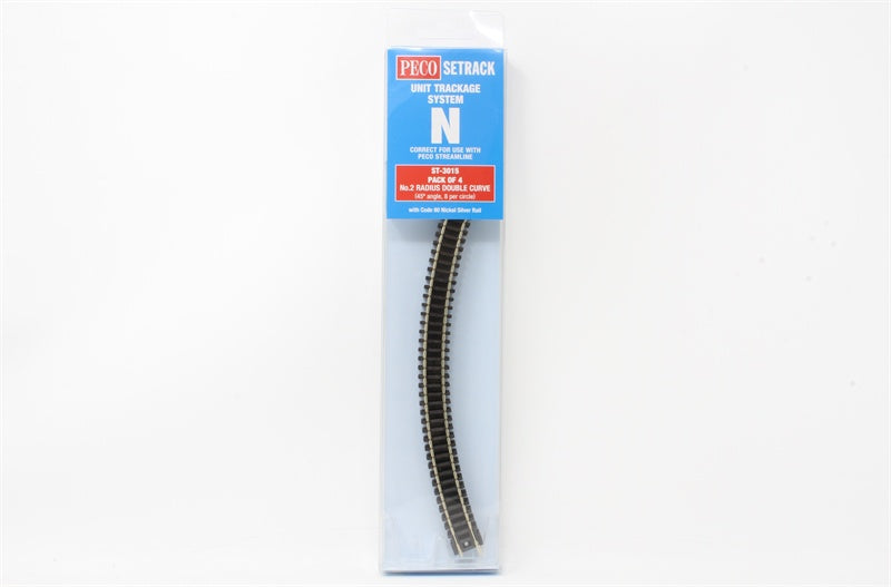 Peco ST-3015 N Setrack Double Curve 2nd Radius Pack