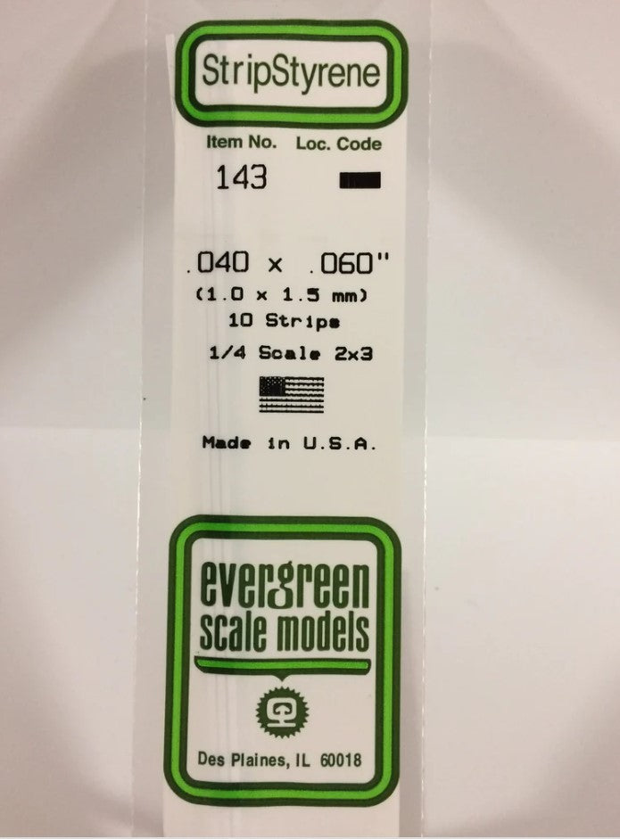 Stripstyrene White 1X1.5Mm 10