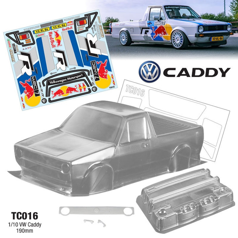 Team C 1/10 VW Caddy  RedBull Decal Sheet