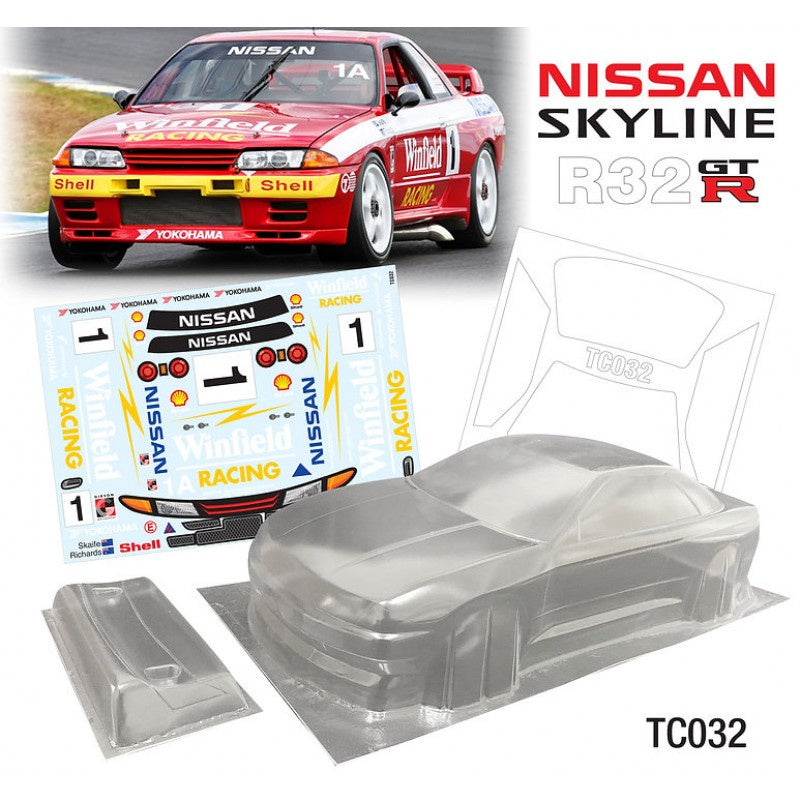 Team C 1:10 R32 Nissan Skyline Clear Body