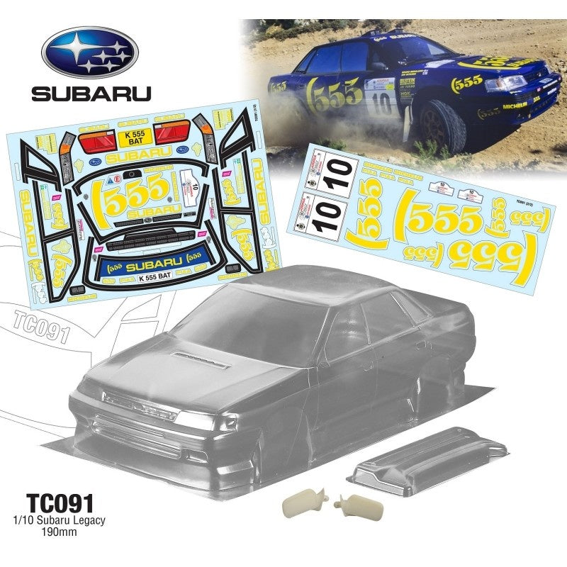 Team C Subaru Legacy Rally 190mm 555 Decal Sheet