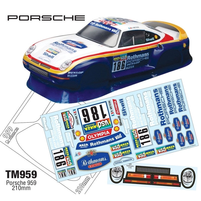 Team C 1/10 MINI PORSCHE 959 WB210mm