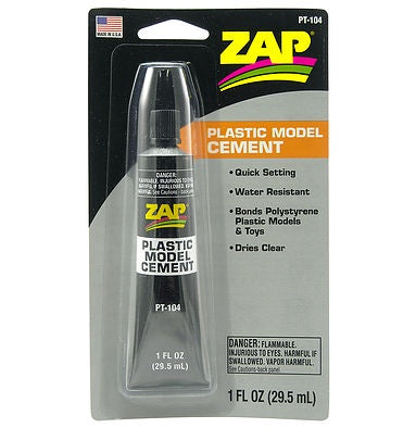 Zap PT-104 Plastic Model Cement