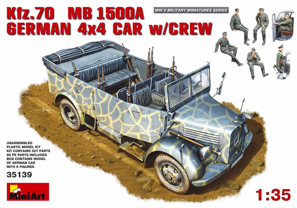 Miniart 1:35 German 4X4 Car w/Crew