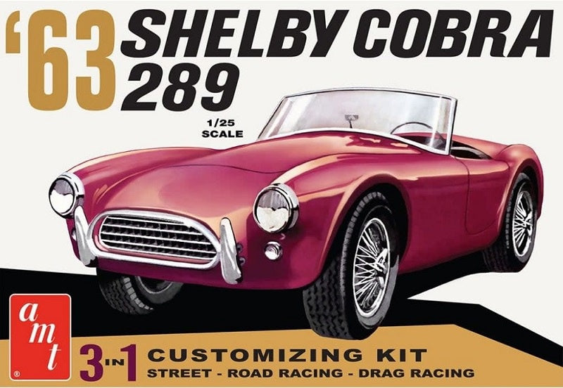 AMT 1:25 1963 Shelby Cobra 289 3n1