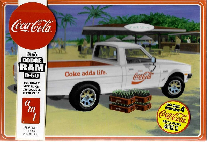 AMT 1:25 1980 Dodge Ram D-50 Pickup Coca-Cola
