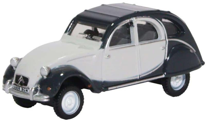 Oxford 1:76 Citroen  2CV Charleston Cormorany Grey/Midnight Grey