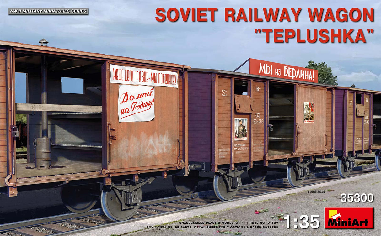 Miniart 1:35 Soviet Railway Wagon "Teplushka"
