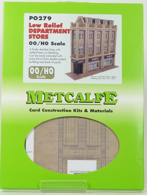 Metcalfe OO/HO Low Relief Department Store