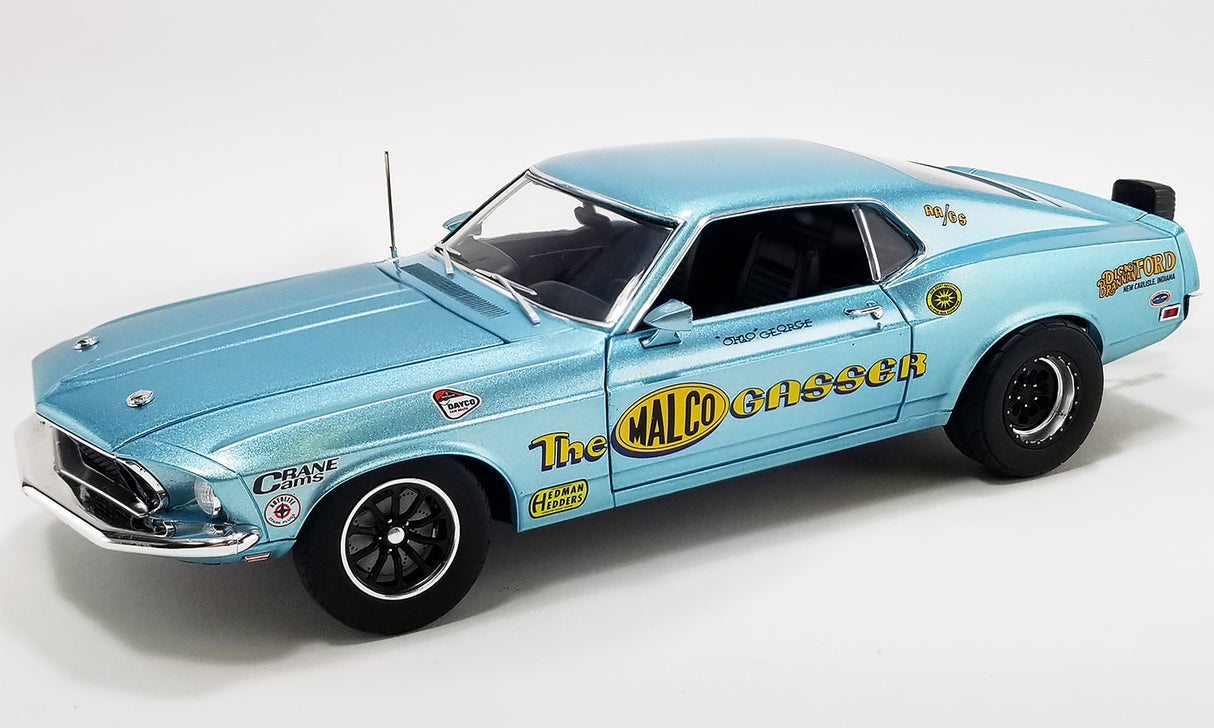 Acme 1:18 1969 Ford Mustang 429 Malco Gasser Drag Outlaws