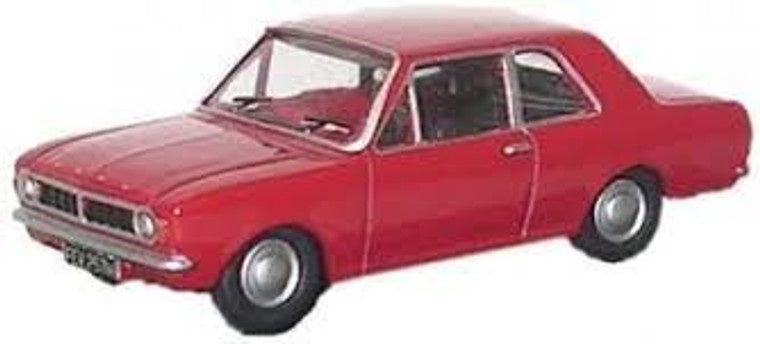 Oxford 1:76 Mk 2 Ford Cortina 2dr Red