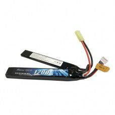 Gens Ace 1250mAh 11.1v Lipo for Airsoft Saddle Type