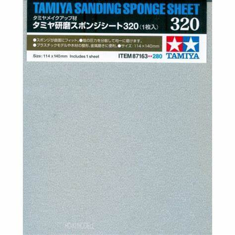 Tamiya Sanding Sponge Sheet 320 Grit