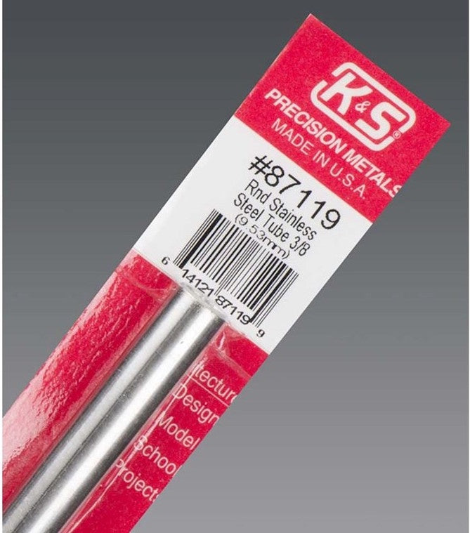 K&S Stainless Steel Tube 3/8"