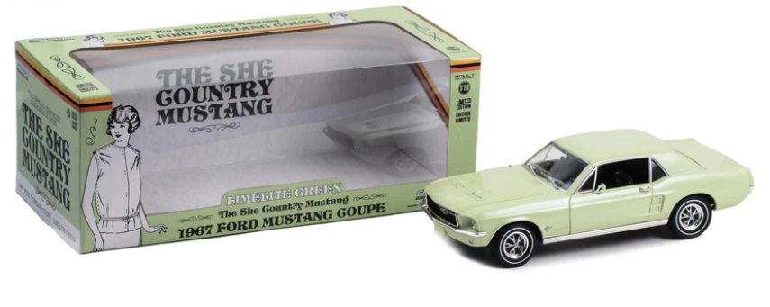 GL 1:18 1967 She Country Mustang Coupe Limelite Green