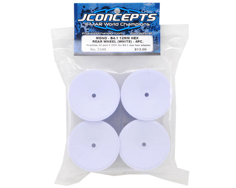 JConcepts 12mm Hex Mono 2.2 Rear Wheels (4)  (White)