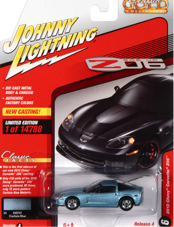JL 1:64 2012 Chev Corvette Z06 Carlisle Blue