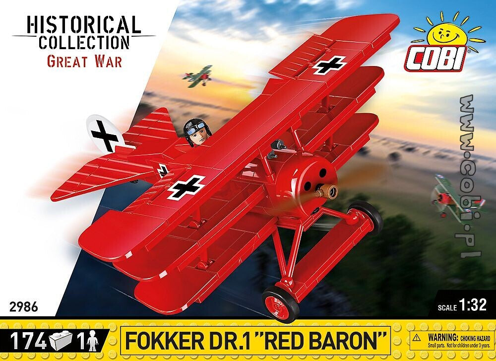 COBI 174 PCS Fokker DR.1 Red Baron