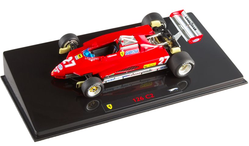 Hot Wheels Elite Ferrari 126C2 1982 Imola GP G Villeneuve #27