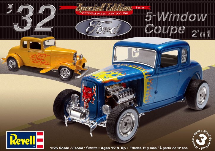 Revell 1:25 1932 Ford 5 Window Coupe 2N1