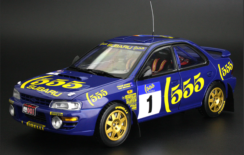 SS 1:18 Subaru Impreza WRC 555 1994 Hong Kong Rally P. Bourne
