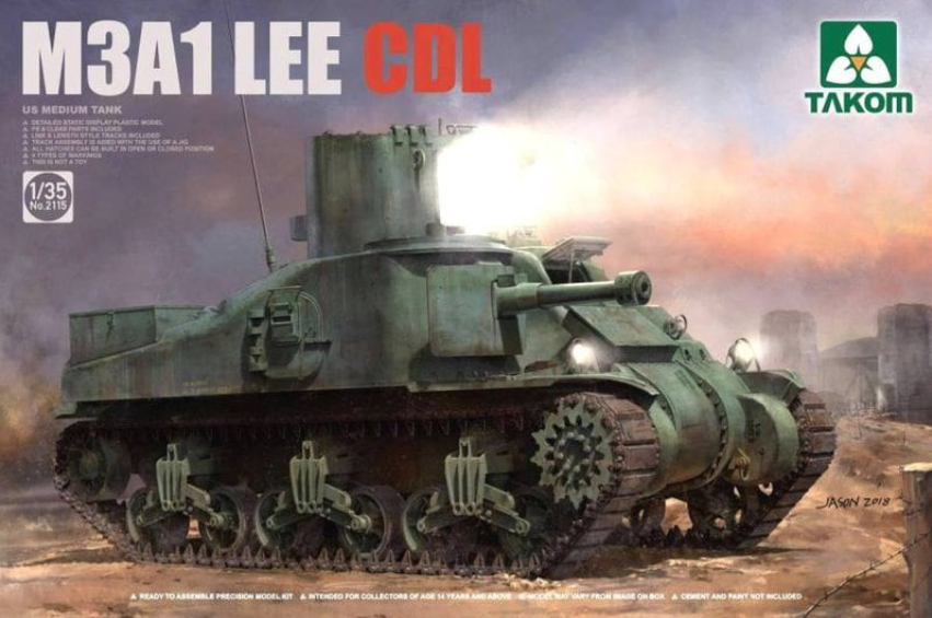 Takom 1:35 M3A1 Lee CDL US Medium Tank