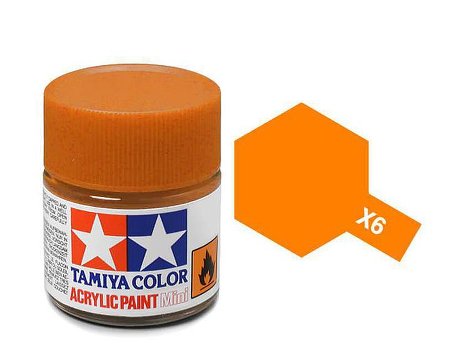 Tamiya X6 Acrylic 10ml Orange