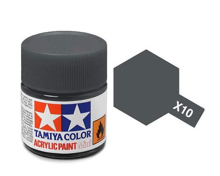 Tamiya X10 Acrylic 10ml Gun Metal