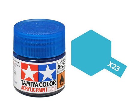 Tamiya X23 Acrylic 10ml Clear Blue
