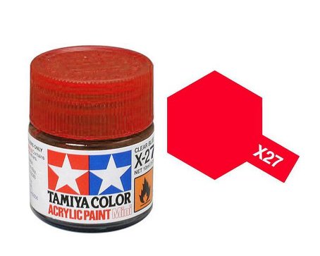 Tamiya X27 Acrylic 10ml Clear Red